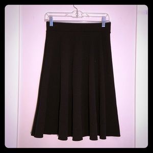 Classic Black Midi Skirt